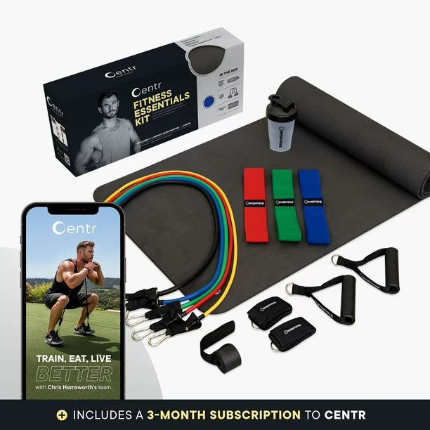 Centr Fitness Essentials Kit Home Workout Equipment by Chris Hemsworth At Walmart.com cipads freeads
