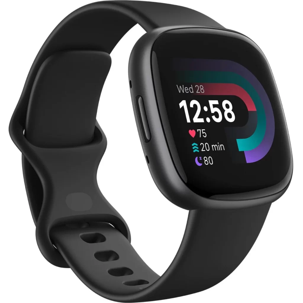 Fitbit Versa 4 Fitness Smartwatch - Black/Graphite Aluminum At Walmart.com