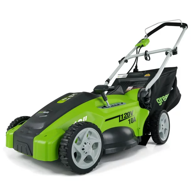 Greenworks 10 Amp 16-inch Corded Electric Walk-Behind Push Lawn Mower, 25142 AT Walmart.com cipads freeads