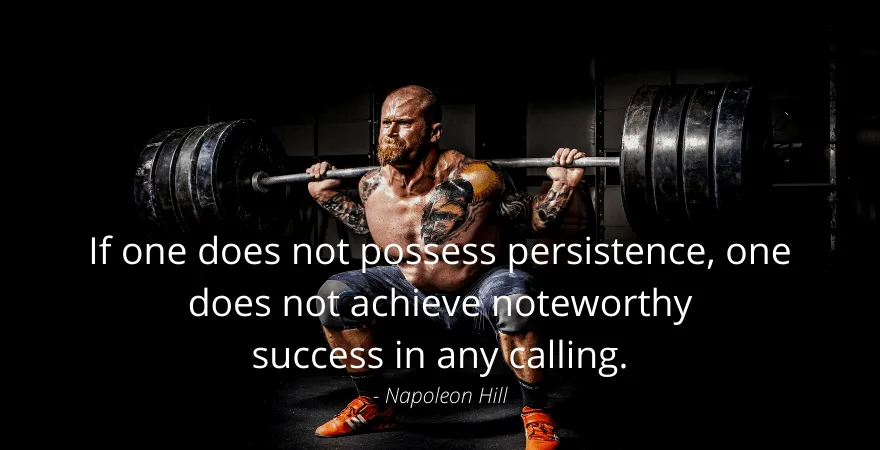 Napoleon HILL - PERSISTENCE The SUSTAINED effort NECESSARY to induce FAITH mademanministries