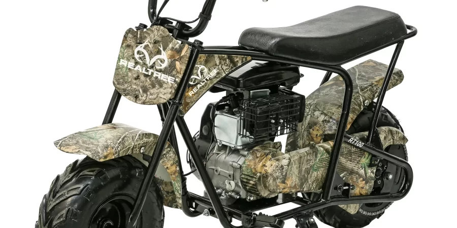 Realtree RT100 105CC Camo Gas Powered Ride On Mini Bike cipads freeads