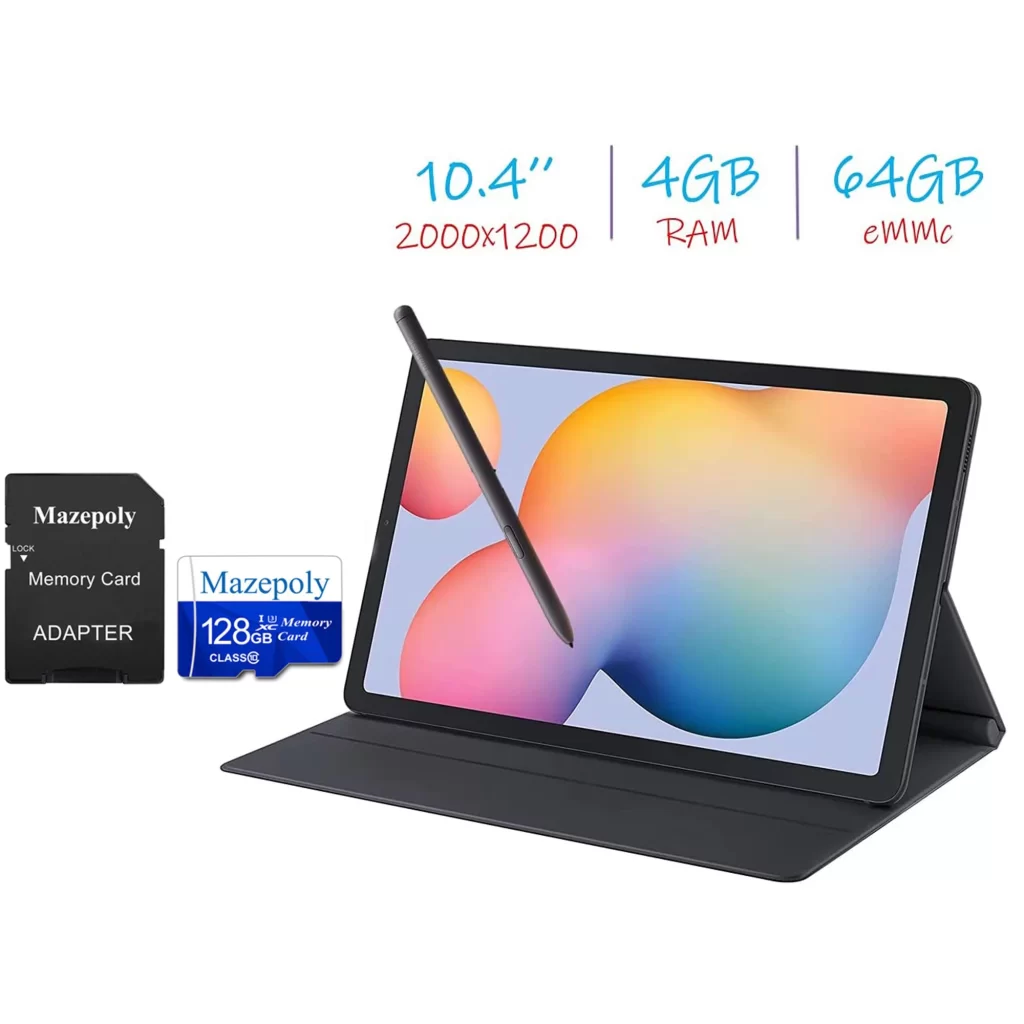 Samsung Galaxy Tab S6 Lite 10.4'' (2000x1200) WiFi Tablet Bundle, Exynos 9610, 4GB RAM, 64GB Storage, Bluetooth, Front & Rear At Walmart.com