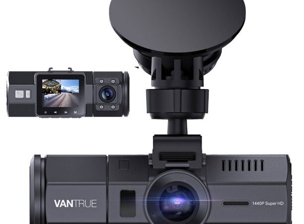 Vantrue Dual Front and Interior 1080P Dash Cam with Audio, Single Front Dash Camera up to 1440P, Uber Car Camera with Night Vision cipads freeads