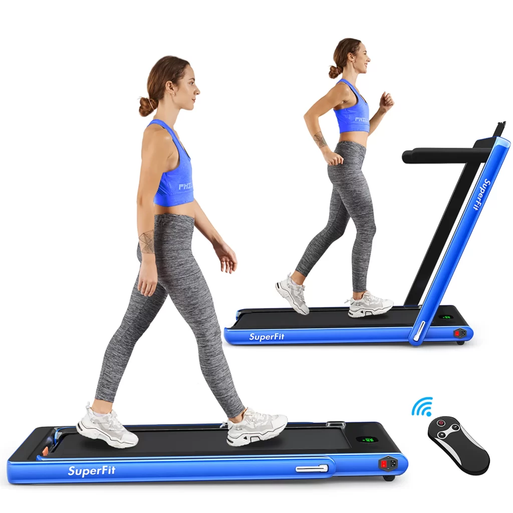 Costway Superfit 2.25HP 2 in 1 Folding Treadmill W APP Speaker Remote Control, 265 lb cipads freeads