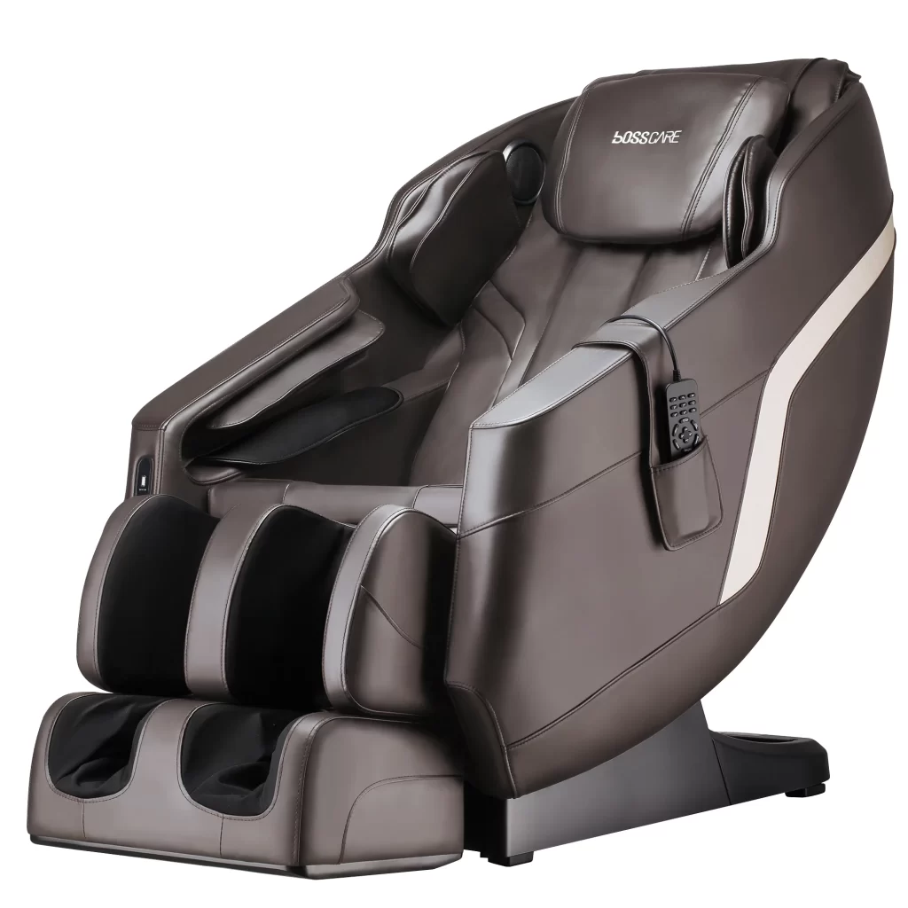 BOSSCARE-Assembled-Massage-Chair-Recliner-with-Zero-Gravity-Full-Body-Massage-Brown-cipads-freeads