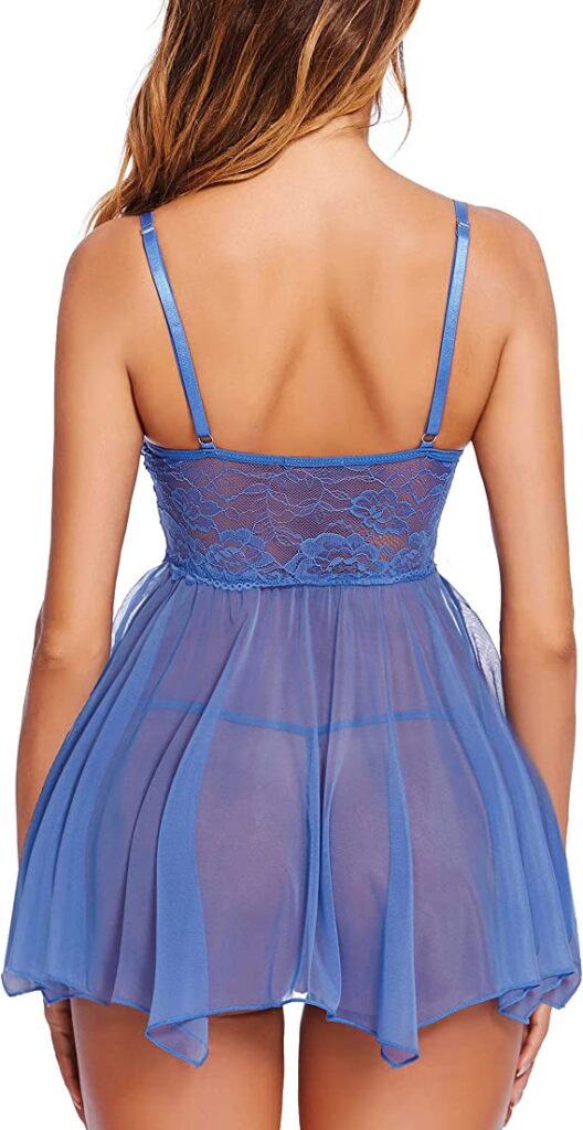 Avidlove Women Lingerie Babydoll Lace Nightgown Mesh Chemise Boudoir Nighty Teddy Lingerie cipa freeads4