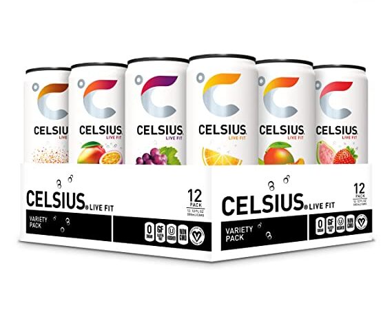 CELSIUS Official Variety Pack, Functional Essential Energy Drink, 12 Fl Oz (Pack of 12) cipads freeads