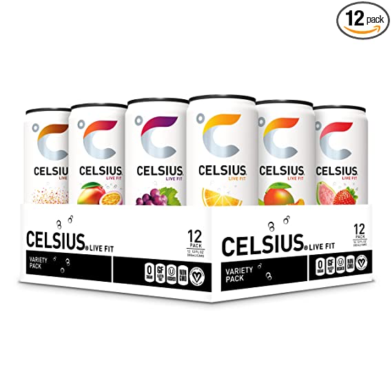 CELSIUS Official Variety Pack, Functional Essential Energy Drink, 12 Fl Oz (Pack of 12) cipads freeads