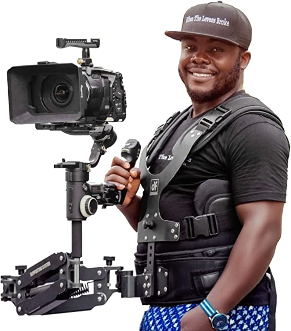DF DIGITALFOTO Thanos Pro Video Camera Gimbal Support Vest Stabilizer System with Adapter Arm 5.5-26 lbs Compatible with ZHIYUN Crane 3S/FeiyuTech Scorp Pro Gimbal cipads freeads