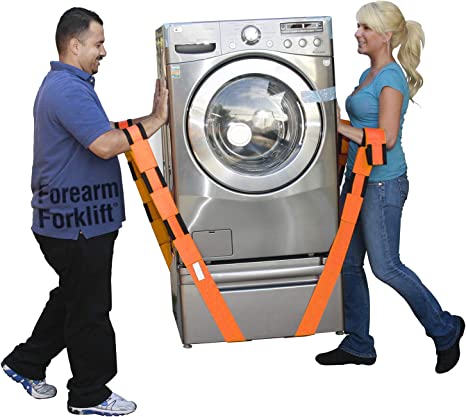 Forearm Forklift 2-Person Lifting and Moving Straps; Lift, Move and Carry Furniture, Appliances, Mattresses or Any Item up to 800 lbs. Safely and Easily Like a Pro cipads freeads