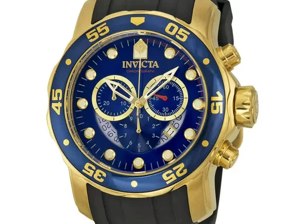 Invicta Pro Diver Chronograph Blue Dial Black Rubber Men's Watch 6983 cipads freeads