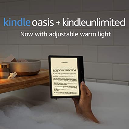 Kindle Oasis With 7 display and page turn buttons- Ad-Supported 3 Months Free Kindle Unlimited with auto-renewal cipads freeads