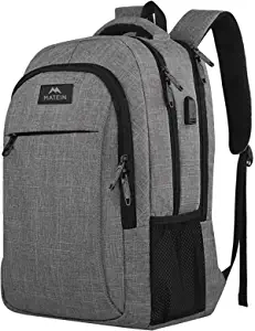 Matein-Travel-Laptop-Backpack-Business-Anti-Theft-Slim-Durable-Laptops-Backpack-with-USB-Charging-Port-Water-Resistant-College-School-Computer-Bag-Gifts-for-Men-Women-Fits-15.6-cipads-freeads