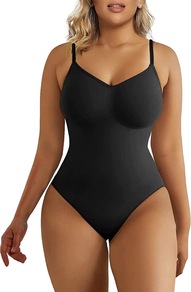 SHAPERX Bodysuit for Women Tummy Control Shapewear Seamless Sculpting Thong Body Shaper Product Review cipads freeads