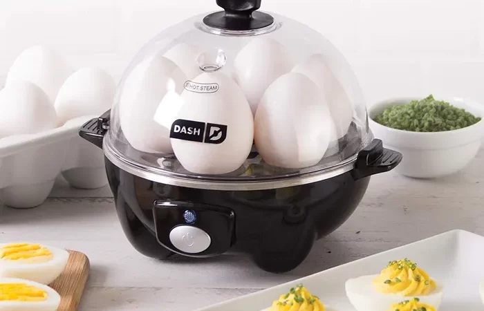 DASH Rapid Egg Cooker 6 Egg Capacity Electric Egg Cooker for Hard Boiled Eggs, Poached Eggs, Scrambled Eggs, or Omelets cipads freeads