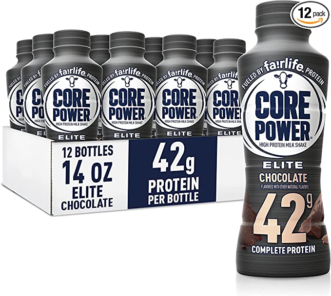 Fairlife Core Power Elite 42g High Protein Milk Shakes, Ready to Drink for Workout Recovery, Chocolate, 14 Fl Oz (Pack of 12) cipads freeads