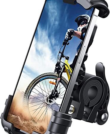 Lamicall Bike Phone Holder, Motorcycle Phone Mount Motorcycle Handlebar Cell Phone Clamp, Scooter Phone Clip for iPhone 14 Plus Pro Max, 13 Pro Max, S9, S10 and More 4.7 - 6.8 Smartphones cipads freeads