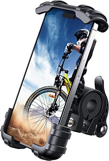 Lamicall Bike Phone Holder, Motorcycle Phone Mount Motorcycle Handlebar Cell Phone Clamp, Scooter Phone Clip for iPhone 14 Plus Pro Max, 13 Pro Max, S9, S10 and More 4.7 - 6.8 Smartphones cipads freeads