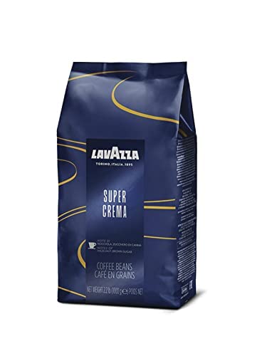 Lavazza Super Crema Whole Bean Coffee Blend, light-Medium Espresso Roast, 2.2 Pound (Pack of 1) ,Premium Quality, Aromatic, Mild and creamy cipads freeads