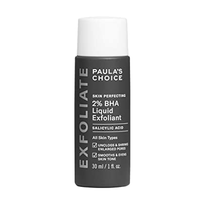 Paula's Choice Skin Perfecting 2% BHA Liquid Salicylic Acid Exfoliant, Gentle Facial Exfoliator for Blackheads, Large Pores, Wrinkles & Fine Lines, Travel Size, 1 Fluid Ounce cipads freeads