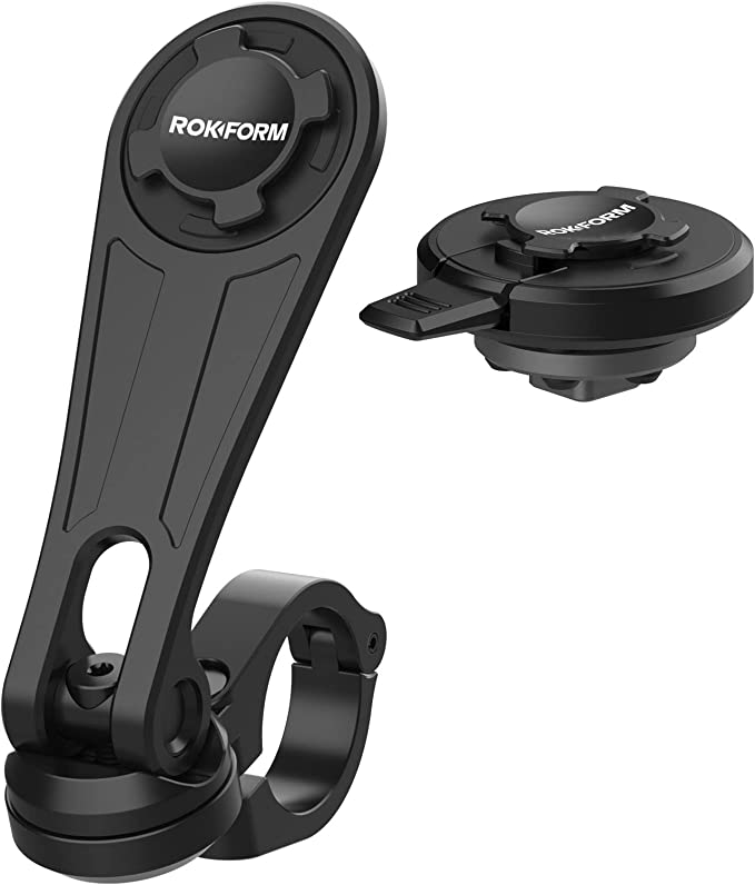 Rokform - Motorcycle Handlebar Phone Mount (Black) + Vibration Dampener V2 cipads freeads