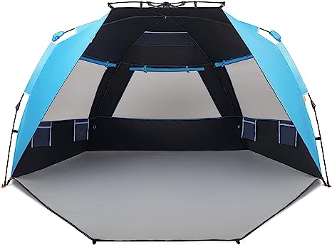 Easthills-Outdoors-Instant-Shader-Dark-Shelter-XL-Beach-Tent-99-Wide-for-4-6-Person-Sun-Shelter-UPF-50-with-Extended-Zippered-Porch-Pacific-Blue-cipads-freeads