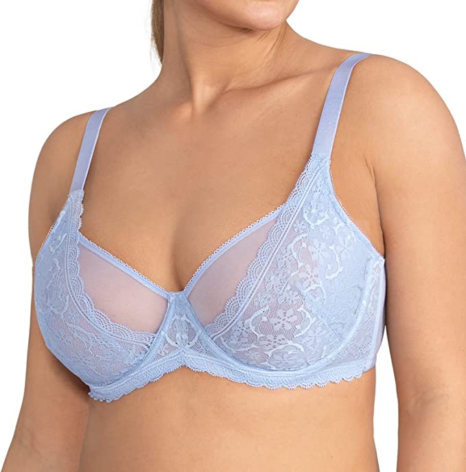 HSIA Minimizer Bras for Women Full Coverage, Non-Padded Lace Unlined Bra with Underwire cipads freeads