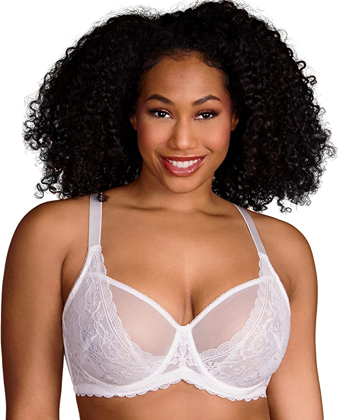 HSIA Minimizer Bras for Women Full Coverage, Non-Padded Lace Unlined Bra with Underwire cipads freeads