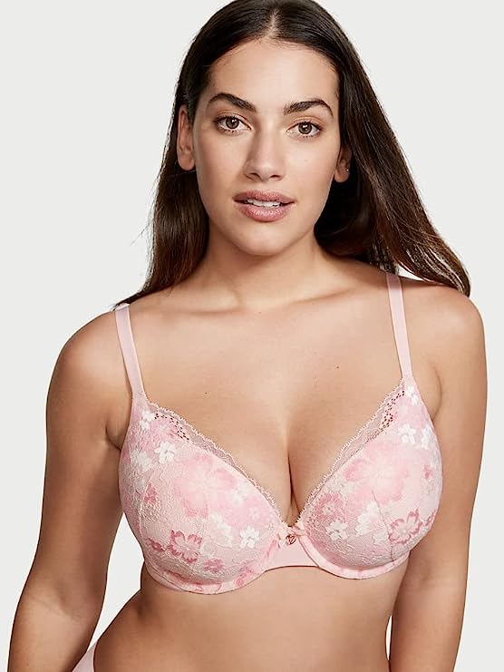 Victoria's Secret Push Up Bra, Full Coverage, Smoothing, Perfect Shape Padding (34B-38DDD) cipads freeads