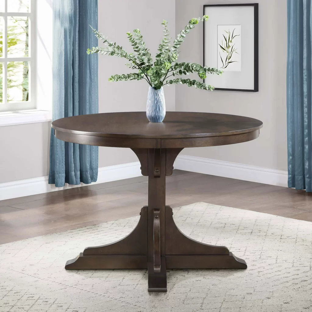 Better Homes & Gardens Canton Round Dining Table, Tobacco Oak cipads freeads