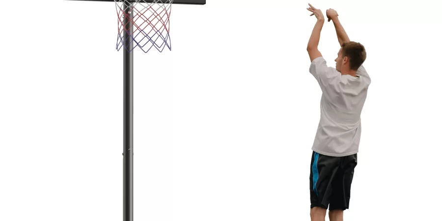 VIRNAZ 44 Portable Basketball Hoop Goal 4.8 10 Ft. Height Adjustable for Outdoor Indoor Court cipads freeads