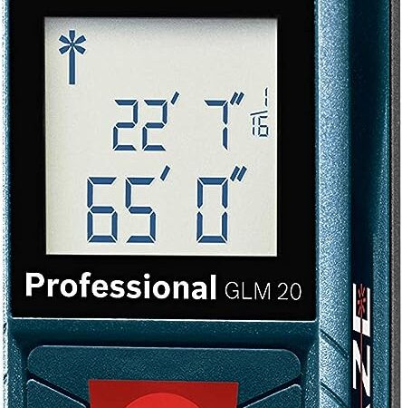 BOSCH-GLM20-Blaze-65ft-Laser-Distance-Measure-With-Real-Time-MeasuringBlue-cipads-freeads