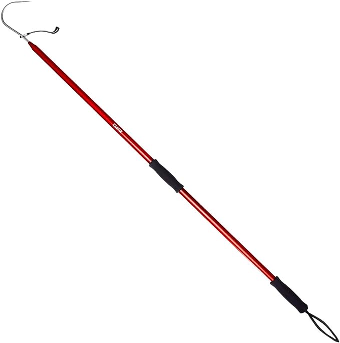 GAFFER SPORTFISHING Aluminum Fish Gaff with Sharp Stainless Steel Fishing Hook Lightweight Pole with Ergonomic Grips and Lanyard cipads freeads