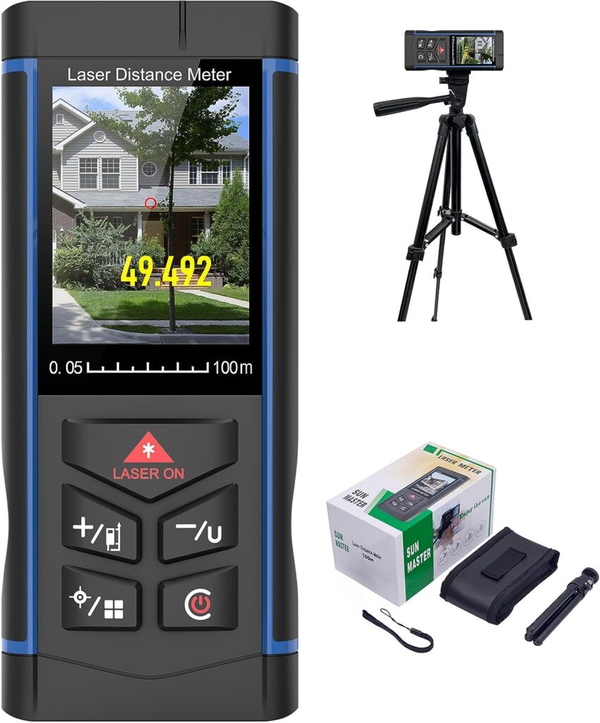 Outdoor-Laser-Measure-656ft-Laser-Distance-Measurement-Tool-with-Point-Finder-Camera-200m-Digital-Long-Distance-Meter-Laser-Measuring-Ruler-with-Electronic-Horizontal-Calibration-cipads-freeads