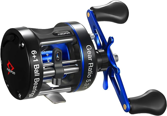 Piscifun-Chaos-XS-Baitcasting-Fishing-Reel-Reinforced-Metal-Body-Round-Baitcaster-Reel-Smooth-Powerful-Saltwater-Inshore-Surf-Trolling-Reel-Conventional-Reel-for-Catfish-Musky-Bass-Pike-cipads-freeads