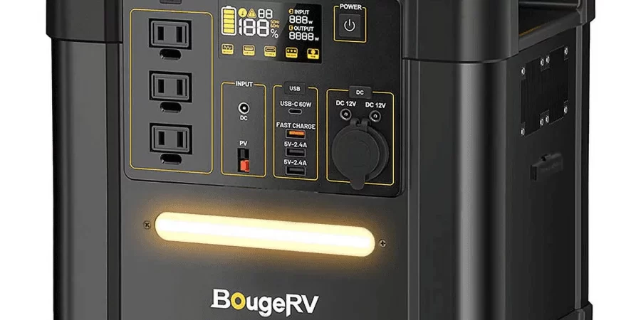 BougeRV Fort 1500 Portable Power Station 2200W, 1456Wh LiFePO4 Solar Generator, AC Output 400W Fast Solar Charging for Outdoor Camping RV Home Backup Off-Grid Emergency cipads freeads