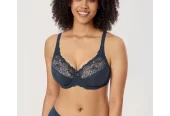 DELIMIRA Women’s Full Coverage Underwire Unlined Minimizer Lace Bra Suportive Plus Size Bras For Woman