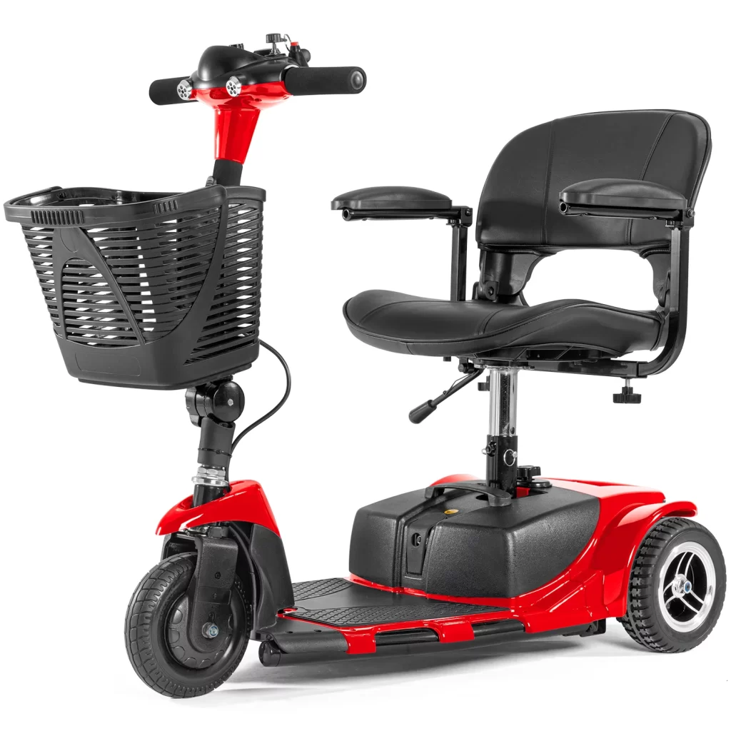 Furgle-3-Wheel-Electric-Powered-Mobility-Scooter-With-Lighting-Folding-Travel-Mobile-Wheelchair-for-Seniors-Gift-for-Elderly-Red-cipads-freeads