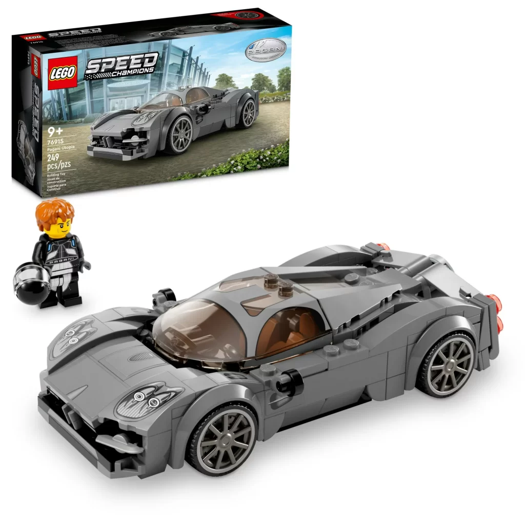 LEGO Speed Champions Pagani Utopia 76915 Race Car Toy Model Building Kit, Italian Hypercar, Collectible Racing Vehicle, 2023 Set cipads freeads