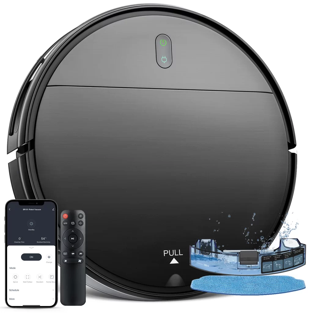 ONSON Robot Vacuum Cleaner, 2 in 1 Robot Vacuum and Mop Combo, With WIFI Connection For Pet Hair, Hard Floor Product Review cipads freeads