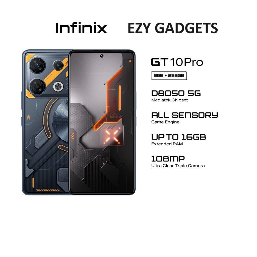 Infinix GT 10 Pro 5G (RAM 8GB+ROM 256GB) cipads freeads