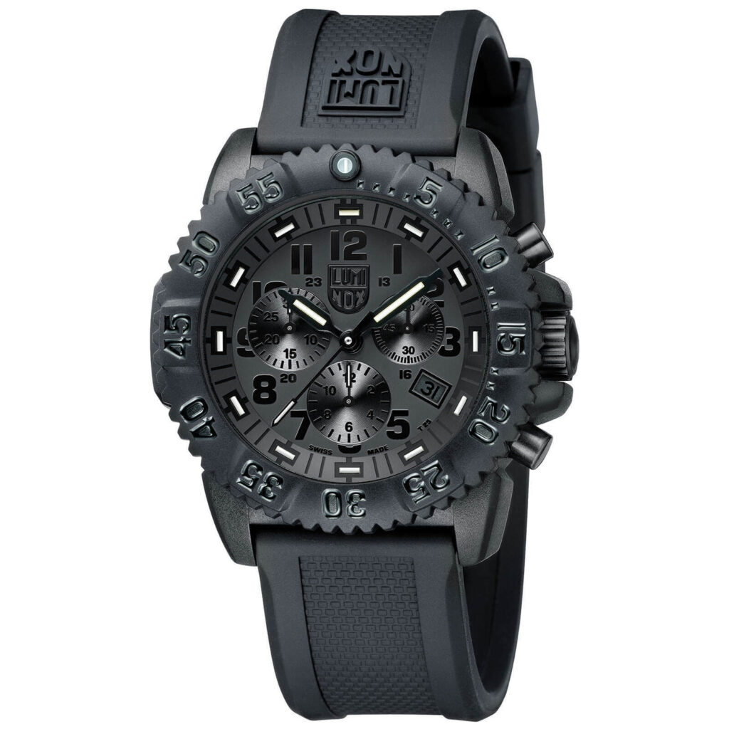 Luminox Men's Watch Navy Seal Colormark Chronograph 3080 Black Strap 3081.BO cipads freeads