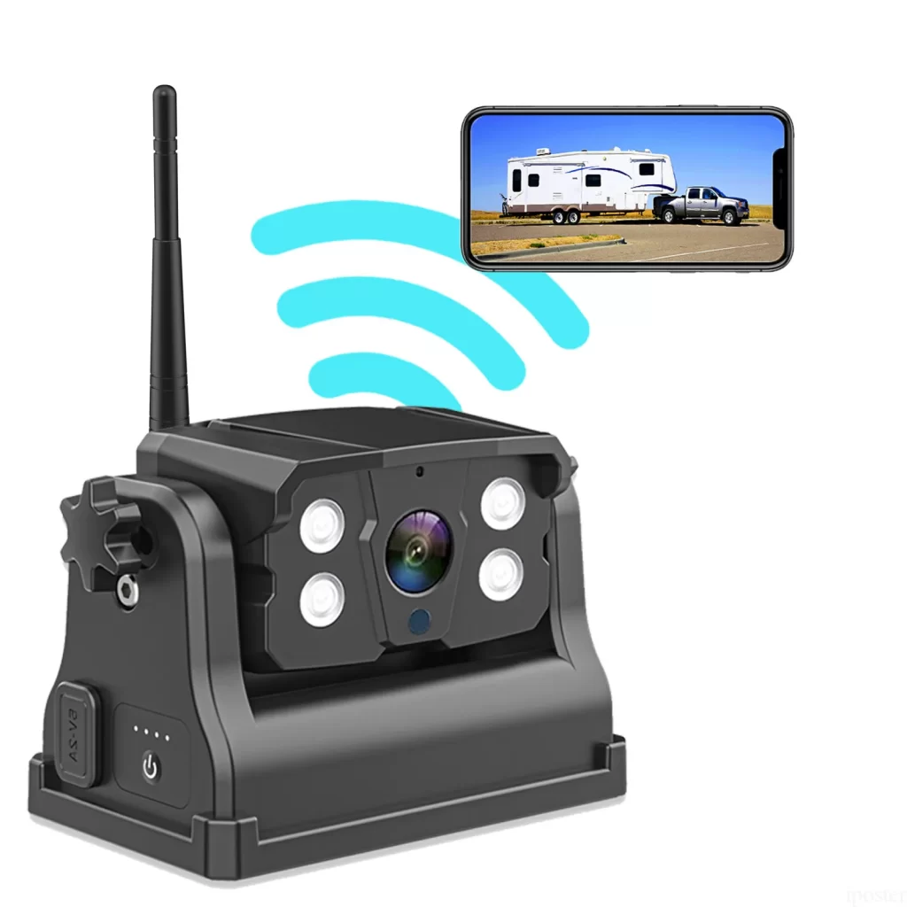 RV-WIRELESS-BACKUP-REAR-VIEW-CAMERA-Wi-Fi-HITCH-MAGNET-TRUCK-TRAILER-SECURITY-cipads-freeads