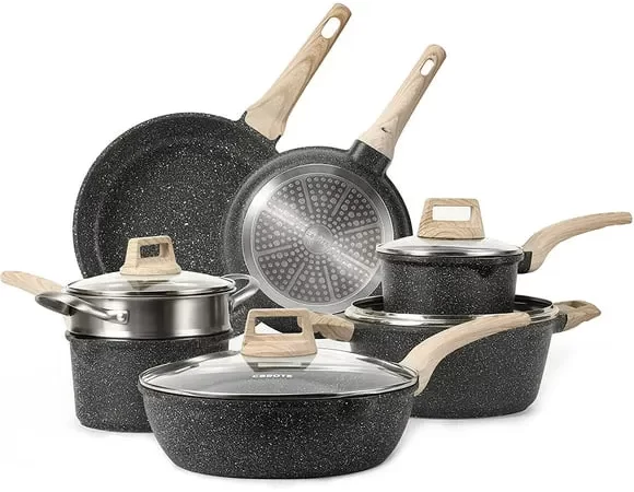 The best pans I have ever owned Carote cookware set is over 60 percent off at Walmart cipads freeads