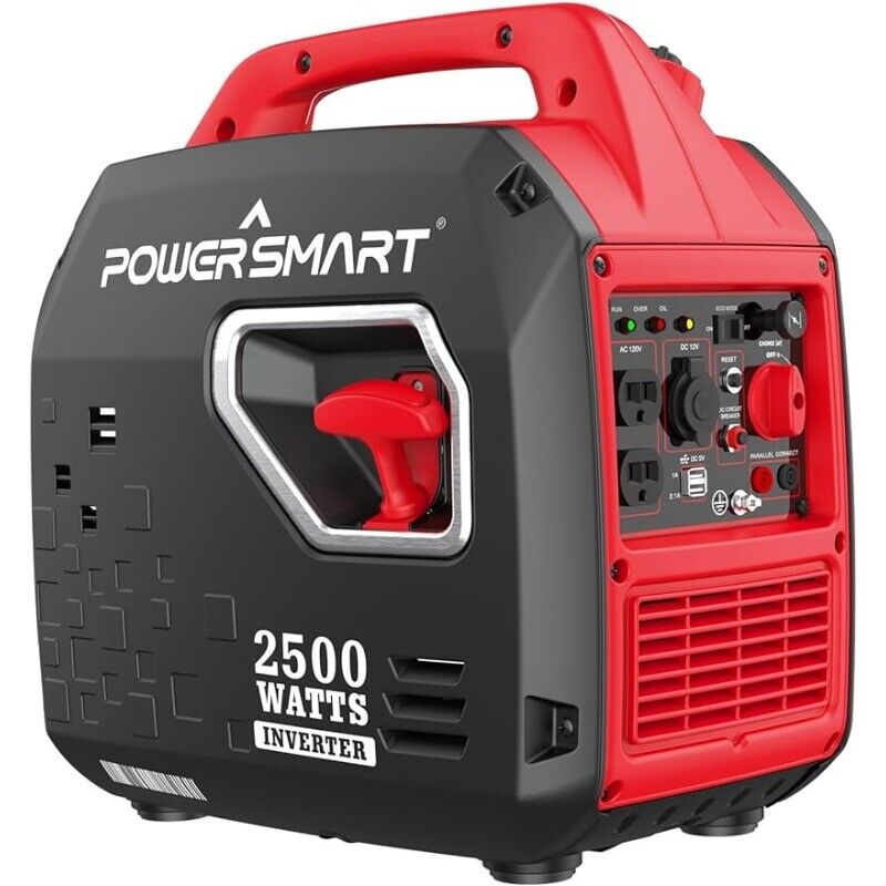 2500-Watt Portable Inverter Generator Gas Powered Super Quiet Low Oil ...