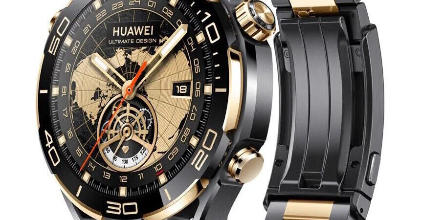 Huawei Watch Ultimate Design 18K Gold CLB-B19 Bluetooth Smartwatch 1.5 AMOLED cipads freeads