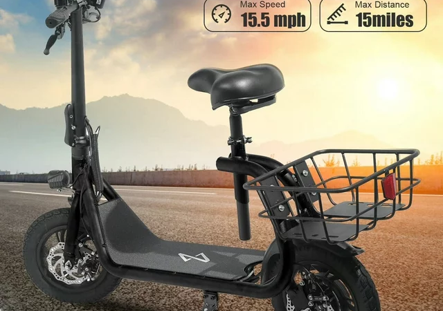 Dazone Electric Scooter Ebike, 450W 36V 12.5 Miles Long-range Battery Foldable Easy Carry Portable Design, Adult Electric Bicycle Scooter Up to 15.5 mph Commuter Scooter, 12 in Tires Off-Road, Black At Walmart.com cipads freeads