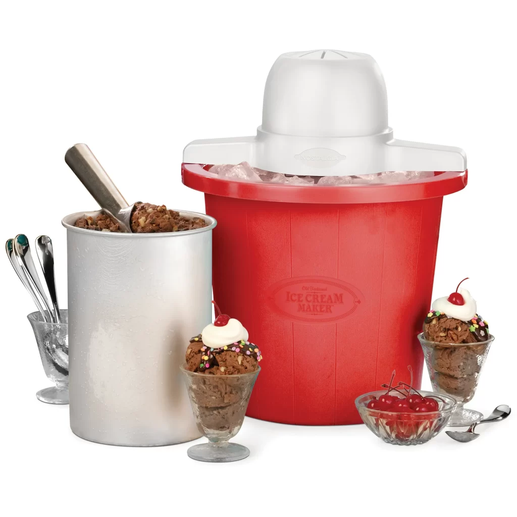 Nostalgia 4-Quart Electric Ice Cream Maker, Red At Walmart.com Near Richmond, Virginia cipads freeads