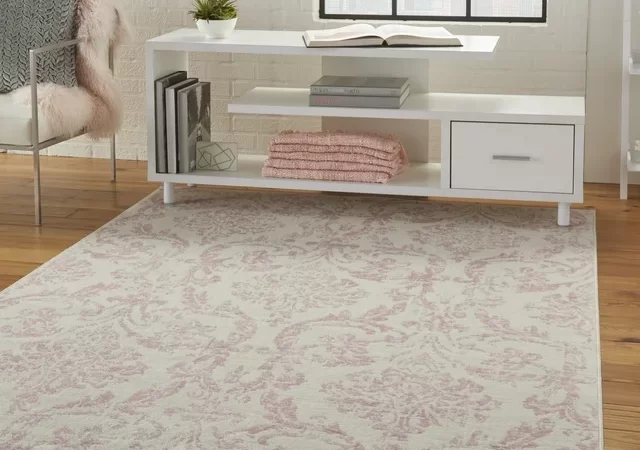 Nourison-Bliss-Vintage-Farmhouse-Ivory-Pink-5-3-x-7-3-Area-Rug-5-x-7-cipads-freeads