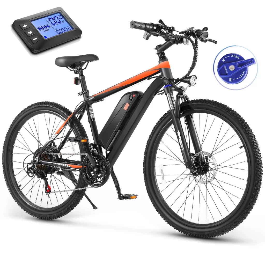 Electric Bike 26" x 2.1" Electric Bike for Adults 500W Electric Mountain Bicycle, 48V Battery City Ebike, Lockable Suspension Fork, Shimano 21 Speed, Electric Commuter Bike UL 2849 Certified At Your Local Walmart Near Dublin, Ohio cipads freeads